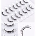 Miniatyrbilde 7 av 10: Manga Lashes falske øyevipper 7028 7028 7028