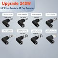 Miniatyrbillede 3 af 6: 6,0*3,7 mm til DC-stik 240W Adapter 6037-SQUARE MOUTH 6037-SQUARE 6037-Square Mouth