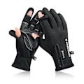 Miniatyrbillede 1 af 10: Taktiske vinterhandsker Opvarmede fleecinghandsker SORT M BLACK M