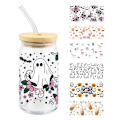 Miniatyrbillede 4 af 9: Uv Dtf Transfer Sticker Glasflasker Sticker STYLE 3 STYLE 3 Style 3