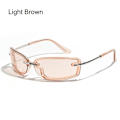 Pikkukuva 1 / 10: Vaaleanruskeat Y2K-aurinkolasit Light Brown
