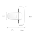 Miniatyrbilde 2 av 10: Kjøleskap Lås Skapspenne GRÅ 2STK 2STK Grey 2PCS-2PCS