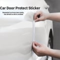 Miniatyrbillede 6 af 9: 4 STK / Sæt Anti-kollision Strip Bumper Guards SORT Black
