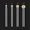 Miniatyrbillede 5 af 8: 20 stk diamantslibehoved diamantbits 8MM 8mm
