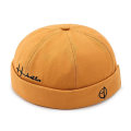 Miniatyrbilde 1 av 10: Bomull Docker Cap Lue Luer GUL YELLOW