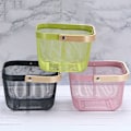 Miniatyrbillede 9 af 9: Metal Mesh Stål Kurv Opbevaring Organizer Kurv SORT Black