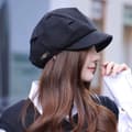 Miniatyrbillede 4 af 10: Retro Visir Hat Octagonal Beret KHAKI khaki