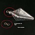 Miniatyrbillede 7 af 10: /2/3/5/10stk Fiskeblysynker Fiskevægtsynke 100g-1pc