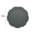 Miniatyrbilde 3 av 10: 1/2stk Borddekorasjonsmatte Dekkeunderlag GRÅ MIDDELS gray medium