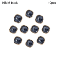 Miniatyrbillede 1 af 10: 10 stk Tøjknapper Skjorteknapper SORT 16MM10STK 10STK black 16MM10pcs-10pcs