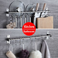 Miniatyrbilde 5 av 10: Veggmontert håndklestativ kroker 30CMDOUBLE POLE DOBBEL STANG 30cmDouble Pole