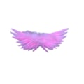 Miniatyrbillede 1 af 10: Angel Feather Wings Angel White Wing PINK 21CMX9CM Pink 21cmX9cm