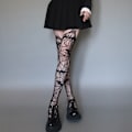 Miniatyrbillede 5 af 7: Netstrømpe Mesh Leggings 2 2 2