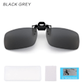 Miniatyrbillede 1 af 10: Clip-on solbriller polariserede SORT GRÅ SORT GRÅ Black Grey