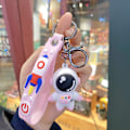 Miniatyrbillede 3 af 10: 2stk Cartoon Astronaut Nøglering PINK UDEN TAPE UDEN TAPE pink without tape-without tape