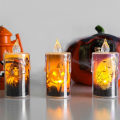 Miniatyrbillede 4 af 10: Elektronisk stearinlyslampe Halloween stearinlys B B B