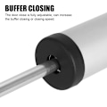Miniatyrbillede 5 af 10: Justerbar bufferpositionering Stop SØLV silver