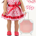 Miniatyrbillede 3 af 10: Dukkevogn Trunk Miniature Bagage PINK SOLID FARVE SOLID pink solid color-solid color