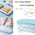 Miniatyrbild 6 av 10: 24 Grids Ice Cube Container Box Press Typ Ice Cube Maker GUL yellow