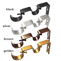 Miniatyrbillede 7 af 10: Gardinstangsbeslag Fast Clip FARVE 2 FARVE 2 Color 2