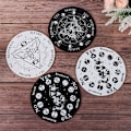 Miniatyrbild 9 av 10: Pendelbrett av tre Skive Tre Base STIL 6-SORT 25CM Style 6-Black 25cm