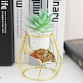Miniatyrbillede 6 af 10: Guld Jern Kunst Glas Lysekop Fyrfadslys Lysestage C C C
