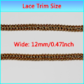 Miniatyrbild 4 av 5: Guld Spets Trim Gimp Braid Trim Metallic Braid