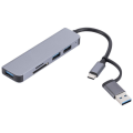 Miniatyrbild 1 av 8: USB C Hub USB 3.0 Type-C Splitter 5 IN 2 5 IN 2 5 in 2