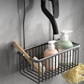 Miniatyrbillede 6 af 10: Vandhanehyldebøjle Brusekurvkroge SORT Black
