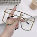 Pikkukuva 9 / 10: Rhinestone Mesh lasit Y2K aurinkolasit C7 C7 C7