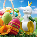 Pikkukuva 4 / 5: Banana Rabbit Art Patsas Banana Rabbit Figuurit Sisustuskoristeet Rabbit