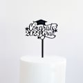 Miniatyrbillede 1 af 9: 5 stk Cake Topper Happy Graduation 4 4 4