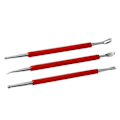 Miniatyrbillede 1 af 10: Carving Indentation Pen Clay Crimping Pen Læder Gravering Pen