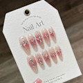 Miniatyrbillede 6 af 8: Pure Manual False Nail Fake Håndlavede negle SSHORT SHORT SSHORT
