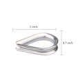 Miniatyrbillede 2 af 7: Wire Rope Kabel Kit Spændespænde Strammer Kit String Light