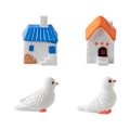 Pikkukuva 9 / 10: 5kpl Island Dove House Coconut Tree Micro Landscape 3 3 3