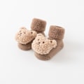 Pikkukuva 1 / 10: Talvisukat pehmeät puuvillaiset karhusukat Khaki-M(1-3Y)