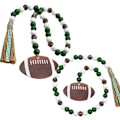 Pikkukuva 1 / 9: 1/2kpl Creative Football Wooden Beads Käsinkudotut puuhelmet 2pcs