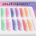 Miniatyrbilde 7 av 10: Fargede vipper Cluster øyevipper 3 3 3
