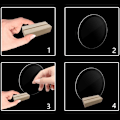 Miniatyrbillede 9 af 10: 2 stk. bordnummerskilt klare displayskilte LSTYLE 2 STYLE 2 LStyle 2