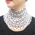 Miniatyrbillede 5 af 10: Silketørklæde False Collar SORT SORT black