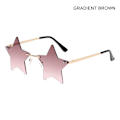 Pikkukuva 1 / 10: Reunattomat aurinkolasit Star Shape GRADIENT BROWN GRADIENT BROWN Gradient Brown