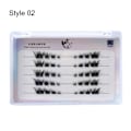 Miniatyrbillede 1 af 10: Vippeklaser Individuelle falske øjenvipper STYLE 02 STYLE 02 Style 02