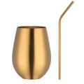 Miniatyrbillede 1 af 10: 500ml Øl Vinkop Juice Mælkekop GULD gold
