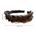 Miniatyrbilde 2 av 10: Fried Dough Twists Braid Braid Head Hoop LYS BRUN light brown