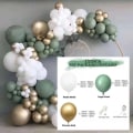 Miniatyrbillede 1 af 8: Ballonbuesæt Sage Green Balloons Garland Kit STYLE 8 STYLE 8
