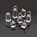 Miniatyrbillede 1 af 10: Smykker Udstillingsstativ Ringstativ TRANSPARANT FIRKANT Transparent Square-Square