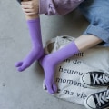 Miniatyrbilde 8 av 10: Split Toe Sokker To-Toed Sokker LILLA purple