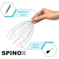Miniatyrbild 2 av 4: MAVURA massageapparat »SPINOX [THE ORIGINAL] huvudmassageapparat huvudkrypare spindelhuvud massagehuvud massagehuvud Svart