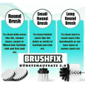 Miniatyrbillede 3 af 4: Rensembler af rengøringsbørster - MAVURA - BRUSHFIX - 4 børsefikseringer - Premium nylon - Alsidig